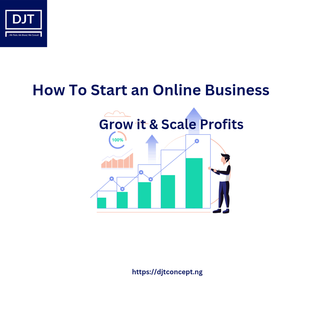 how to start an online business, grow and scale